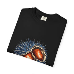 Chestnut Burst Tee folded front print detail