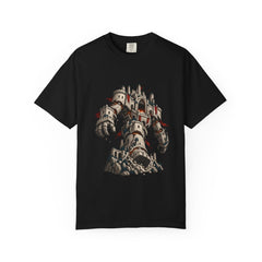 Fortress Wakes Tee large front print on a Black Comfort Colors 1717 tee