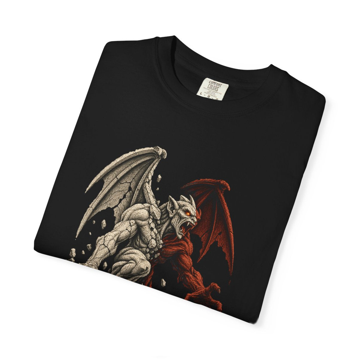 Gargoyle Unbound Tee folded front print detail