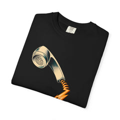 Payphone Lightning Tee folded front print detail