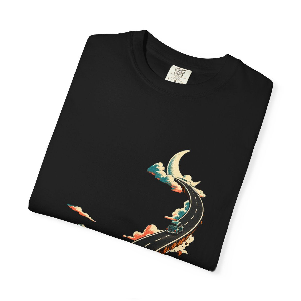 Skybound Exit Tee folded front print detail