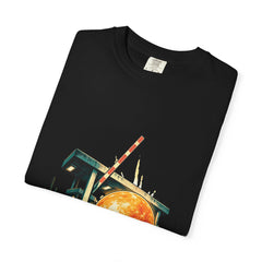 Sunrise Toll Tee folded front print detail