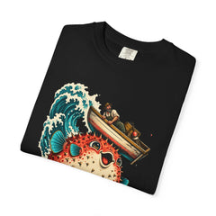 Puffer Lift Tee folded front print detail