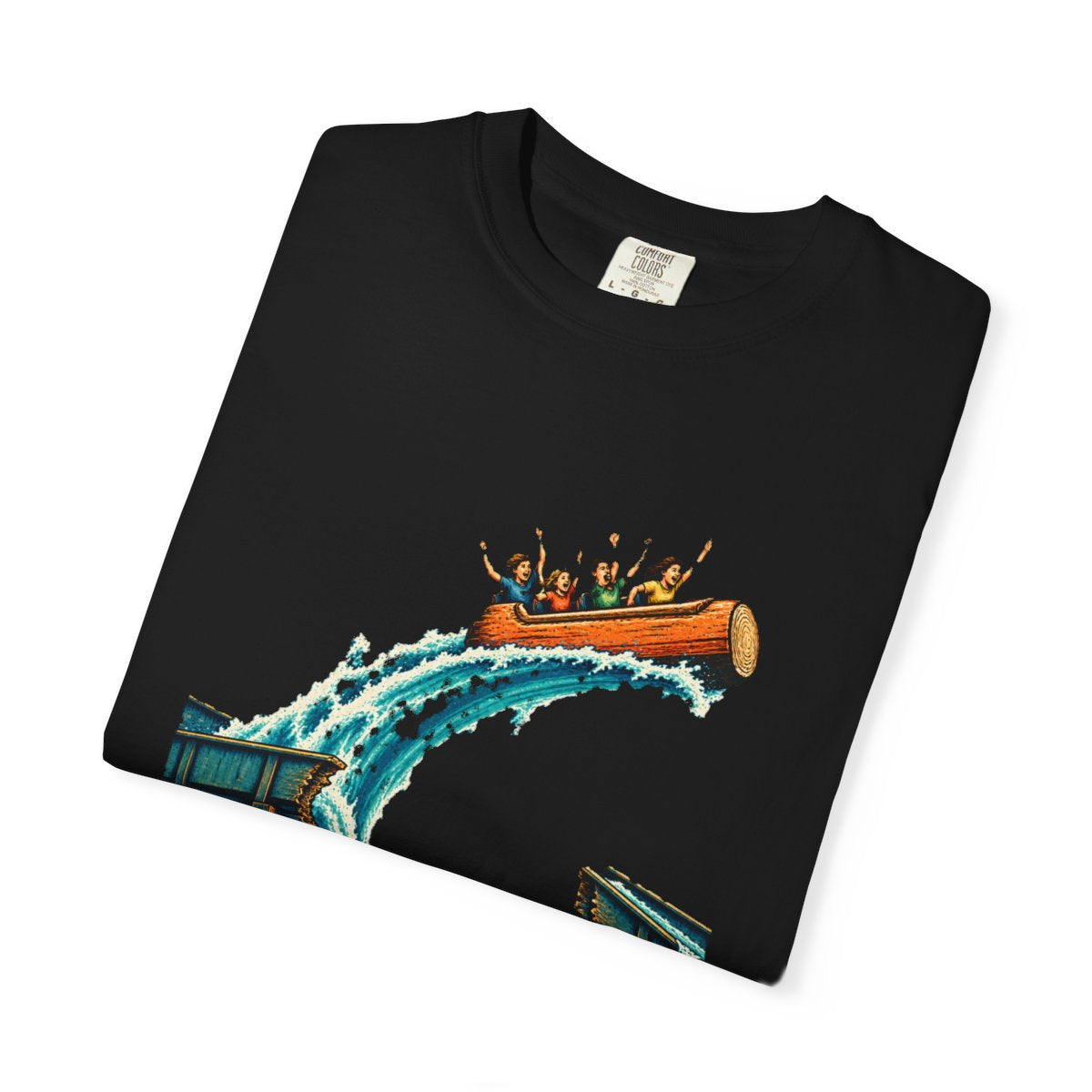 Flume Leap Tee folded front print detail