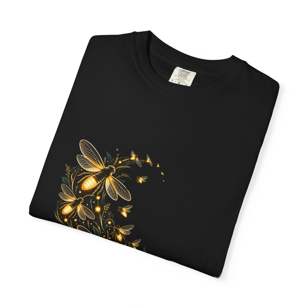 Flash Escape Tee folded front print detail