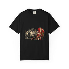 Drum Crash Tee large front print on a Black Comfort Colors 1717 tee