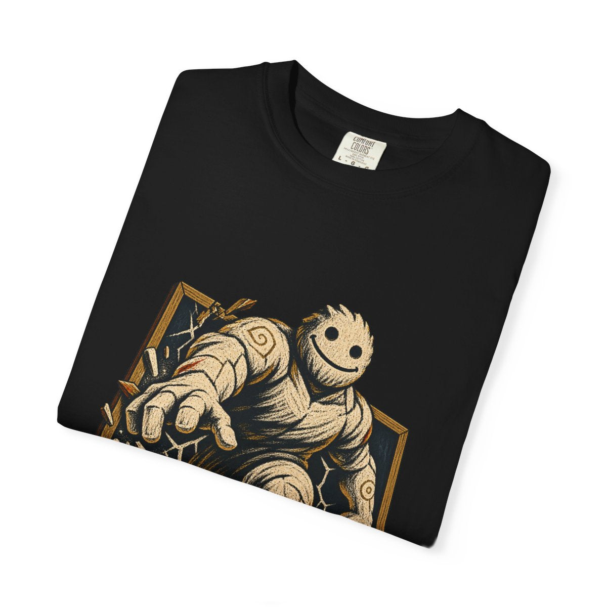 Chalk Giant Tee folded front print detail