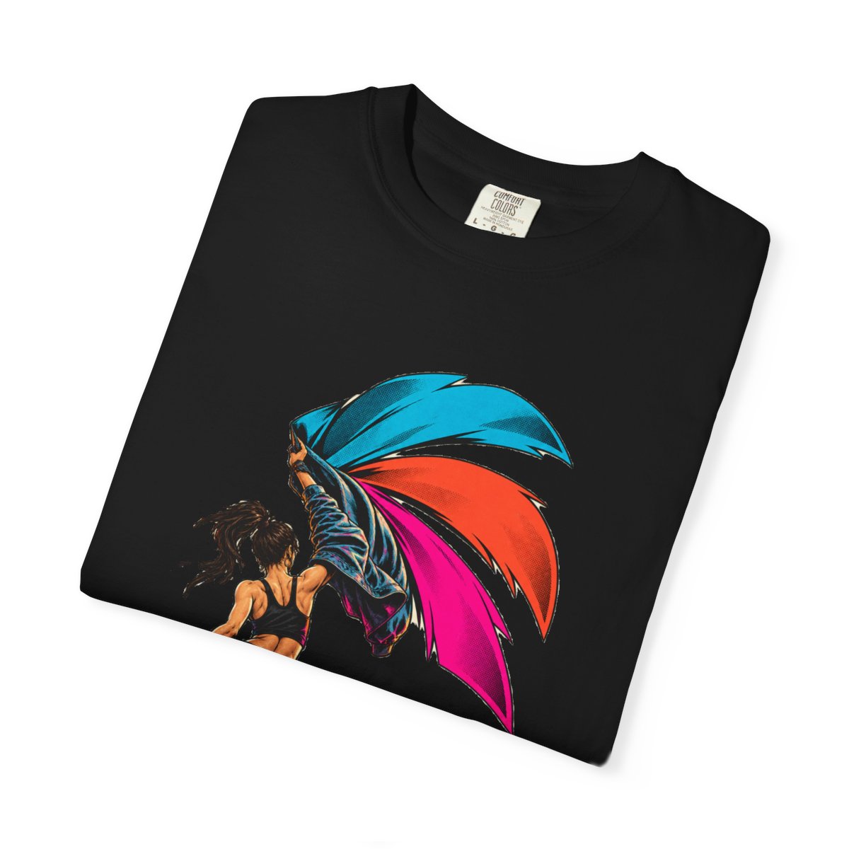 Paint the Air Tee folded front print detail