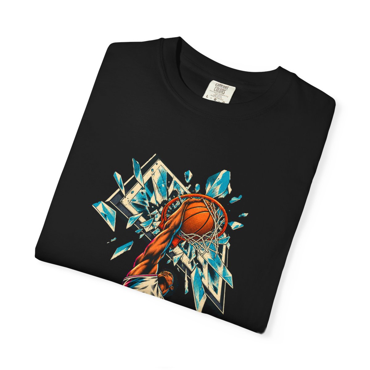 Rim Crash Tee folded front print detail
