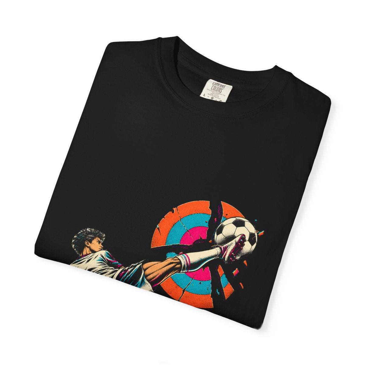 Scissor Kick Tee folded front print detail