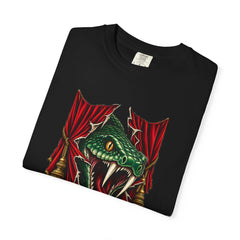 Curtain Bite Tee folded front print detail