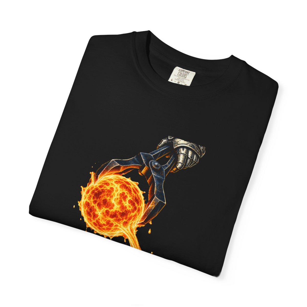 Catch the Sun Tee folded front print detail