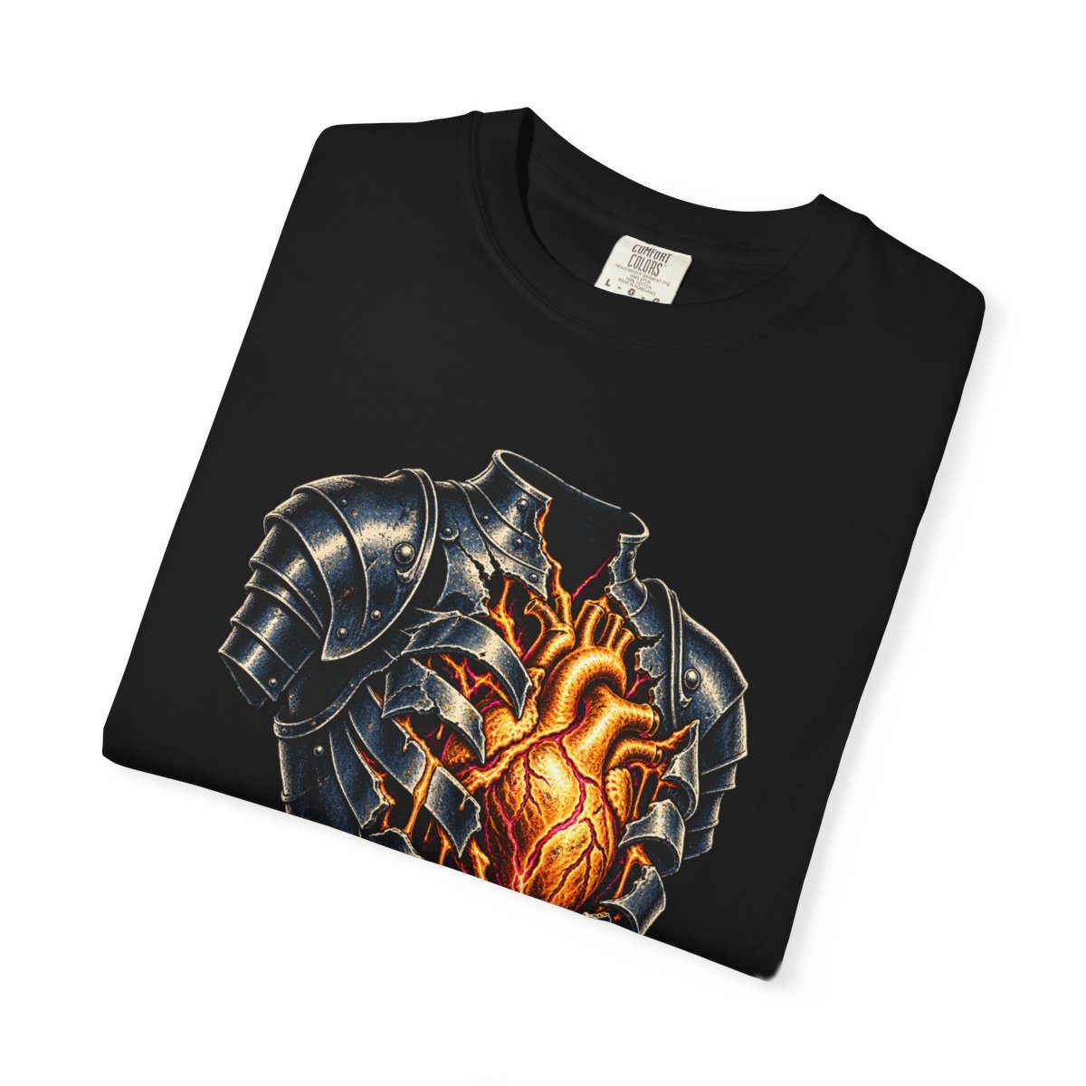 Molten Heart Tee folded front print detail