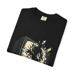 Glass Exit Tee folded front print detail