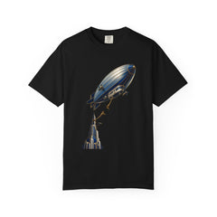 Cut the Mooring Tee large front print on a Black Comfort Colors 1717 tee