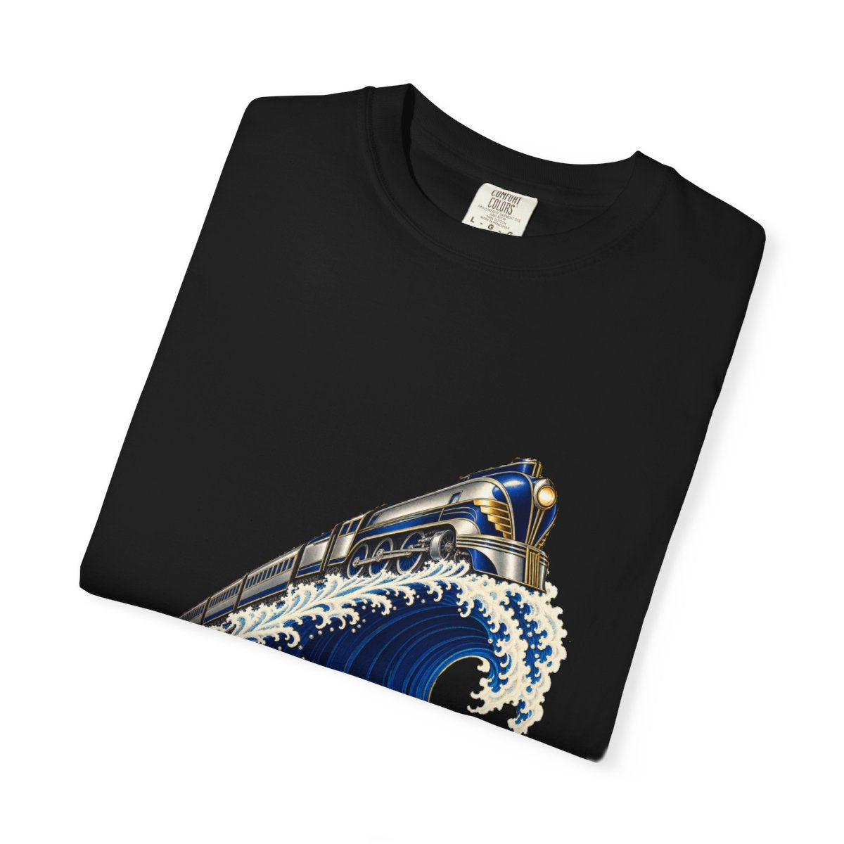 Ride the Wave Tee folded front print detail