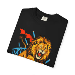 Lion Breakout Tee folded front print detail