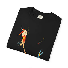 Midair Catch Tee folded front print detail