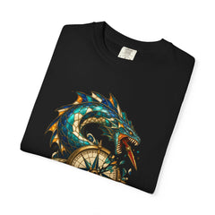 Compass Serpent Tee folded front print detail