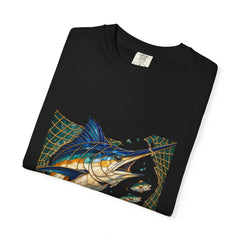 Net Cutter Tee folded front print detail