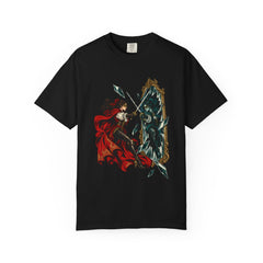 Duel in Glass Tee large front print on a Black Comfort Colors 1717 tee