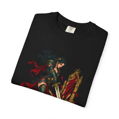 Throne Strike Tee folded front print detail