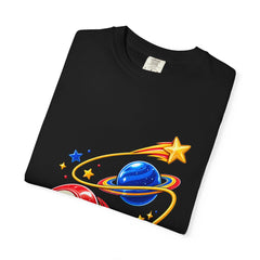 Comet Yo-Yo Tee folded front print detail