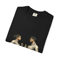 Final Salute Tee folded front print detail