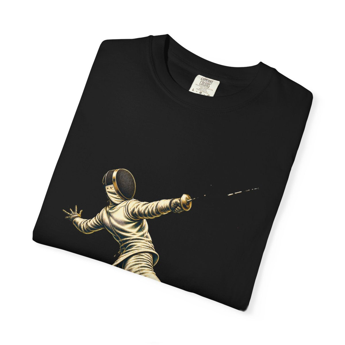 Foil Break Tee folded front print detail