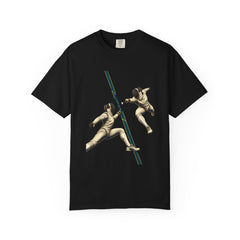 Mirror Bout Tee large front print on a Black Comfort Colors 1717 tee