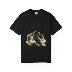 Parry Spark Tee large front print on a Black Comfort Colors 1717 tee