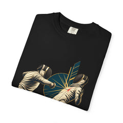 Point Taken Tee folded front print detail