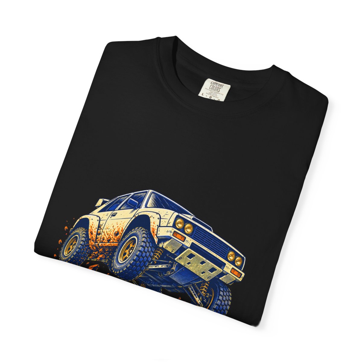 Gravel Flight Tee folded front print detail