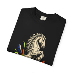 Knight Leap Tee folded front print detail