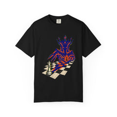 Queen Shadow Tee large front print on a Black Comfort Colors 1717 tee