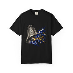 Ring the Storm Tee large front print on a Black Comfort Colors 1717 tee