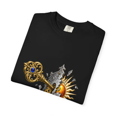 Unlock the Sun Tee folded front print detail