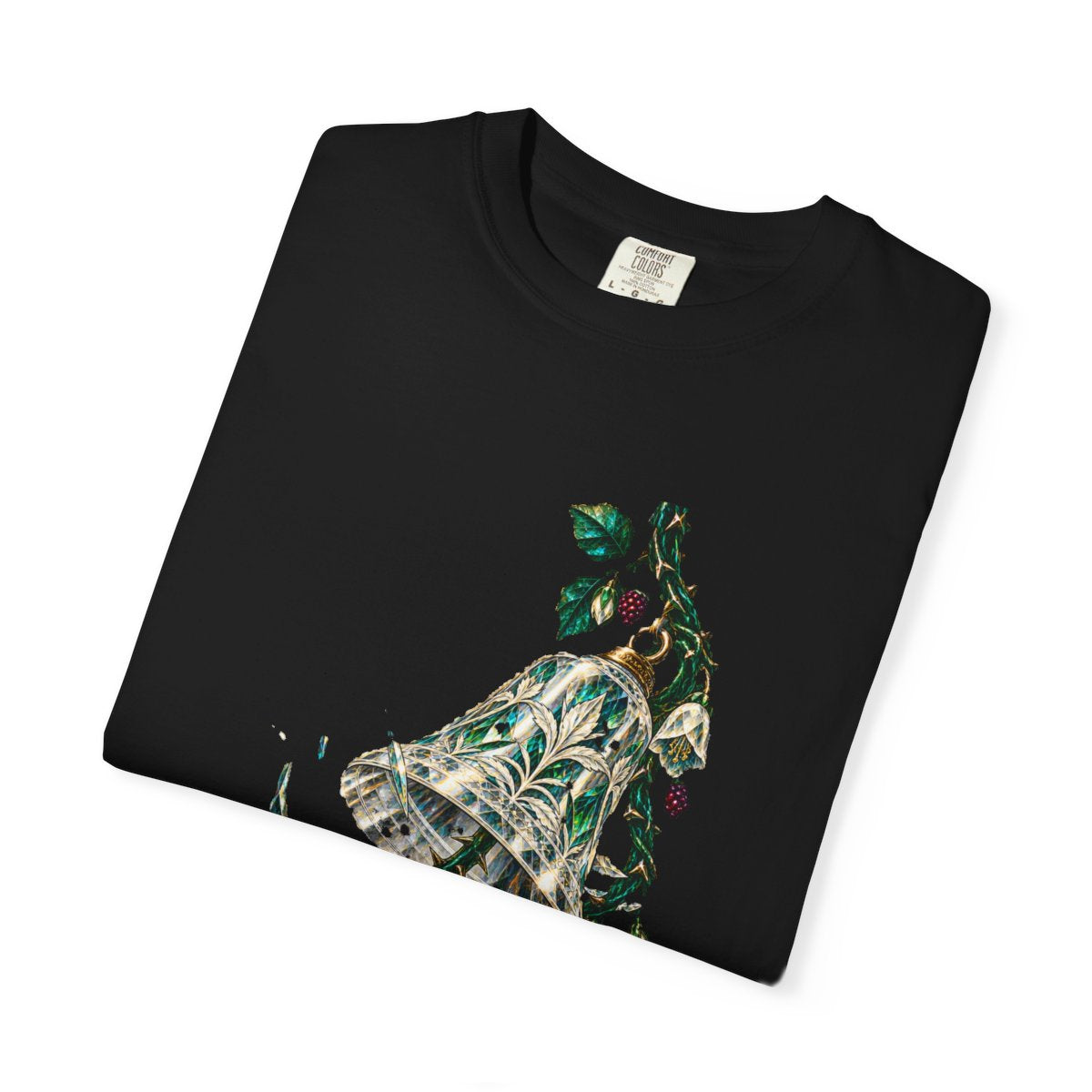 Bramble Bell Tee folded front print detail