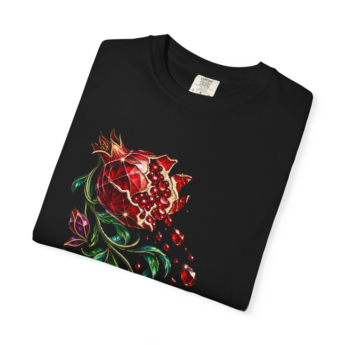 Ruby Spill Tee folded front print detail