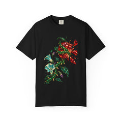 Thorn Apple Tee large front print on a Black Comfort Colors 1717 tee