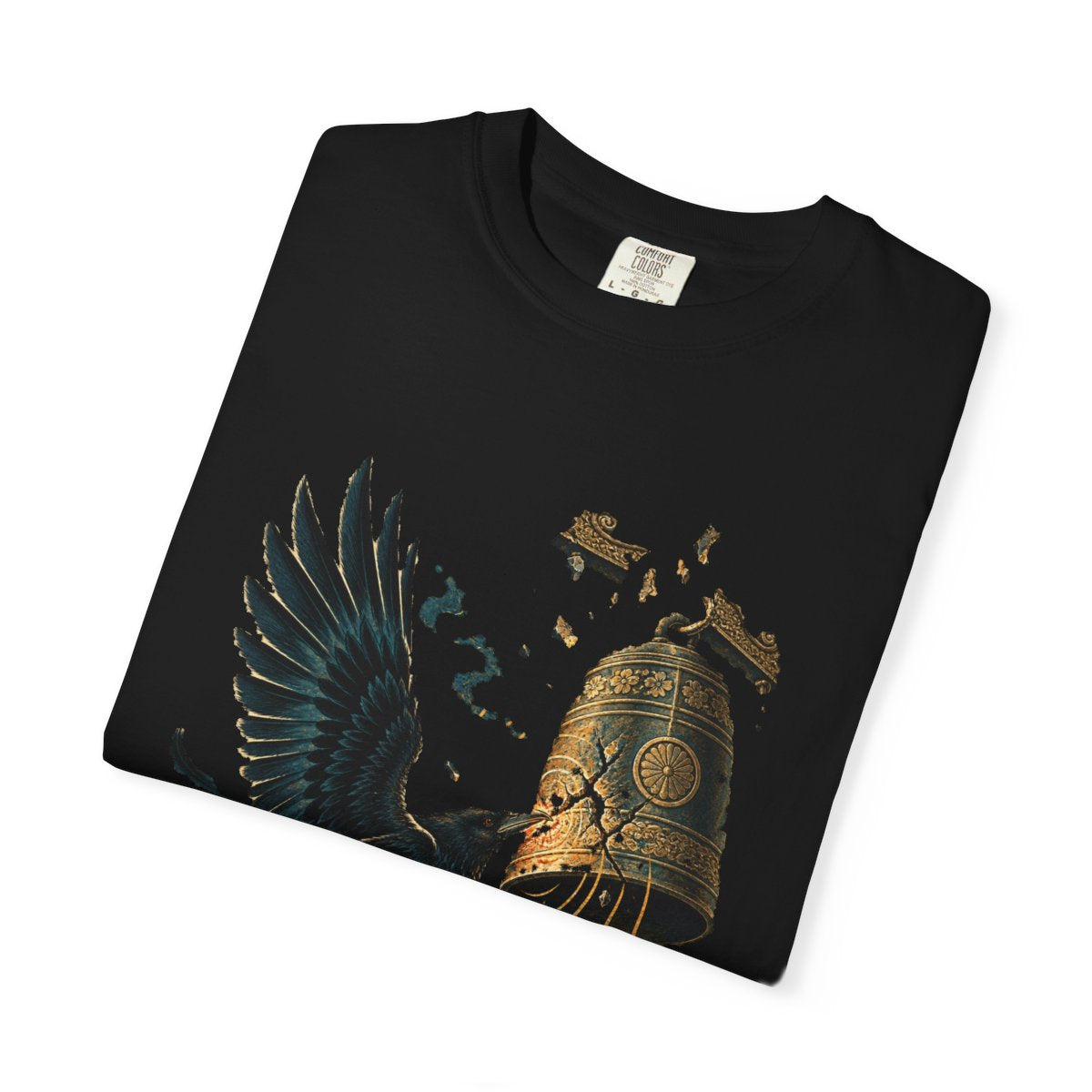 Bell Raven Tee folded front print detail