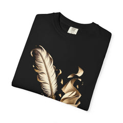 Quill Strike Tee folded front print detail