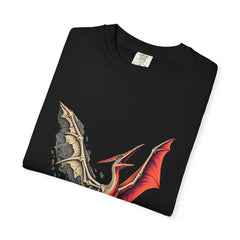 Fossil Flight Tee folded front print detail