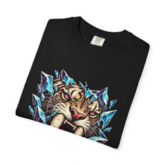 Saber Thaw Tee folded front print detail
