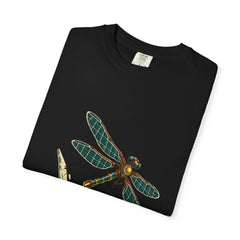 Dragonfly Array Tee folded front print detail