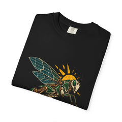 Locust Leap Tee folded front print detail