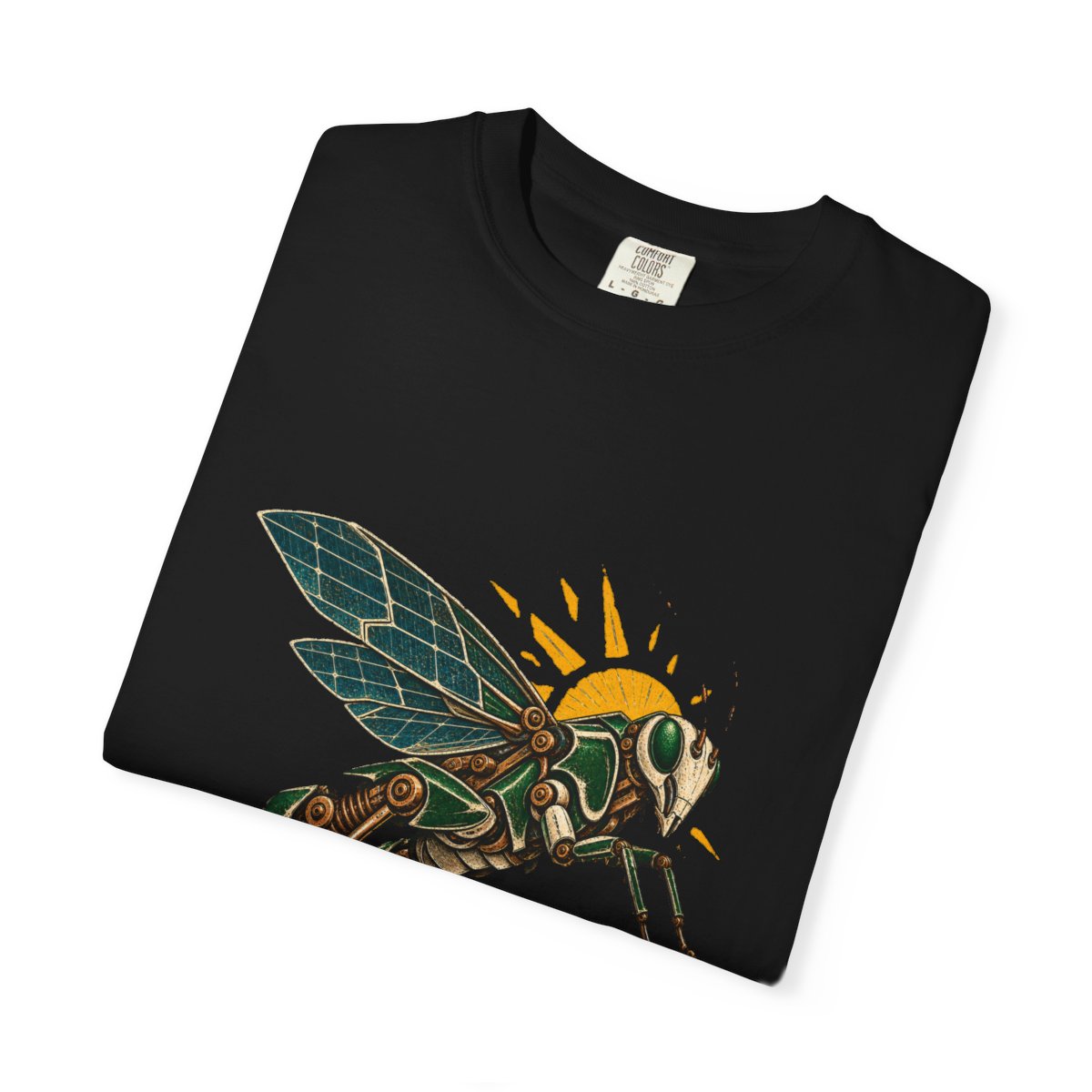 Locust Leap Tee folded front print detail