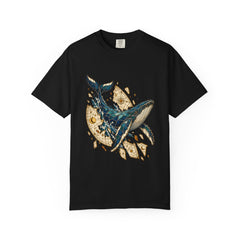 Glass Leviathan Tee large front print on a Black Comfort Colors 1717 tee
