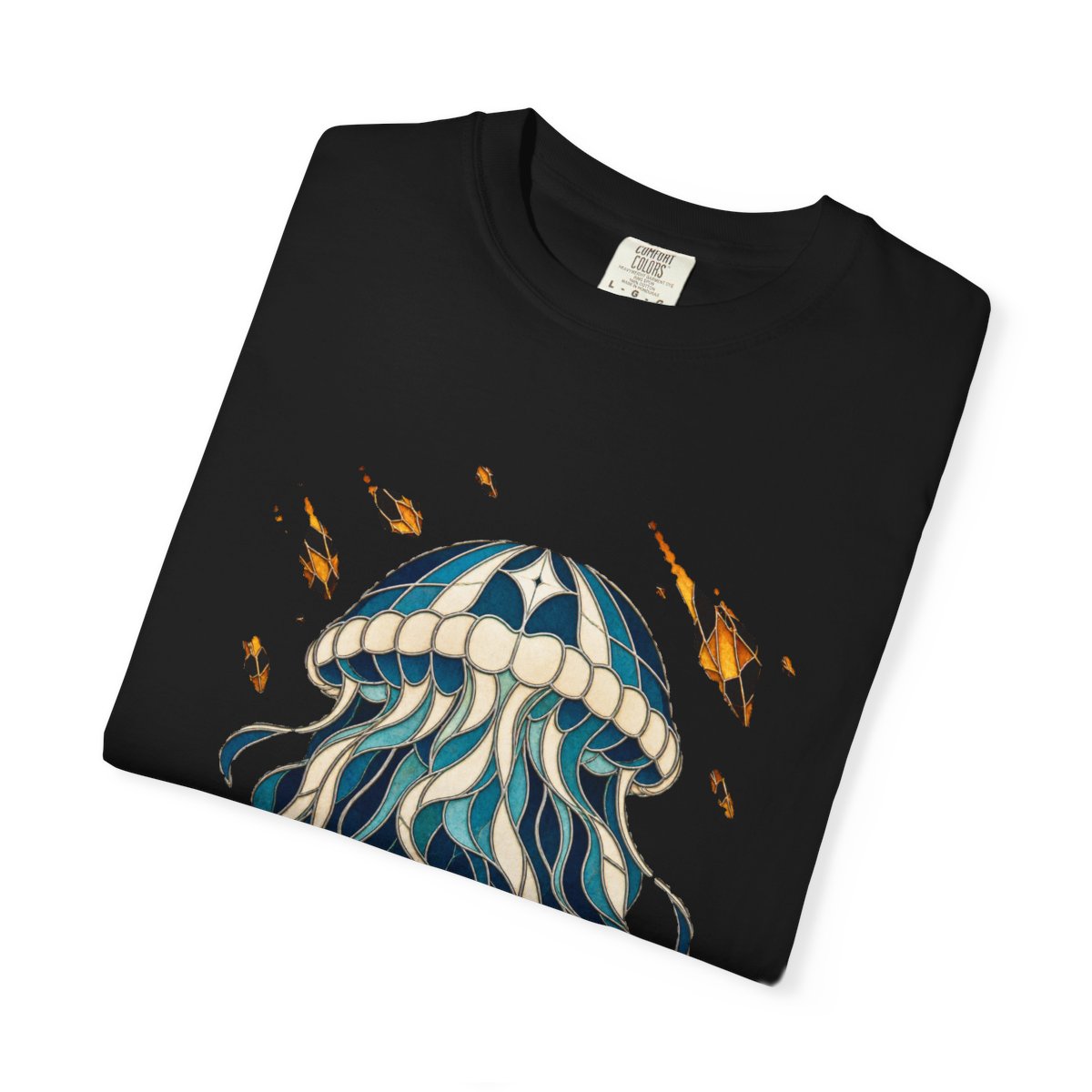 Jellyfish Haven Tee folded front print detail