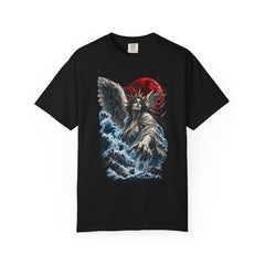 Blackwater Angel Monument Front Print Tee large front print on a Black Comfort Colors 1717 tee
